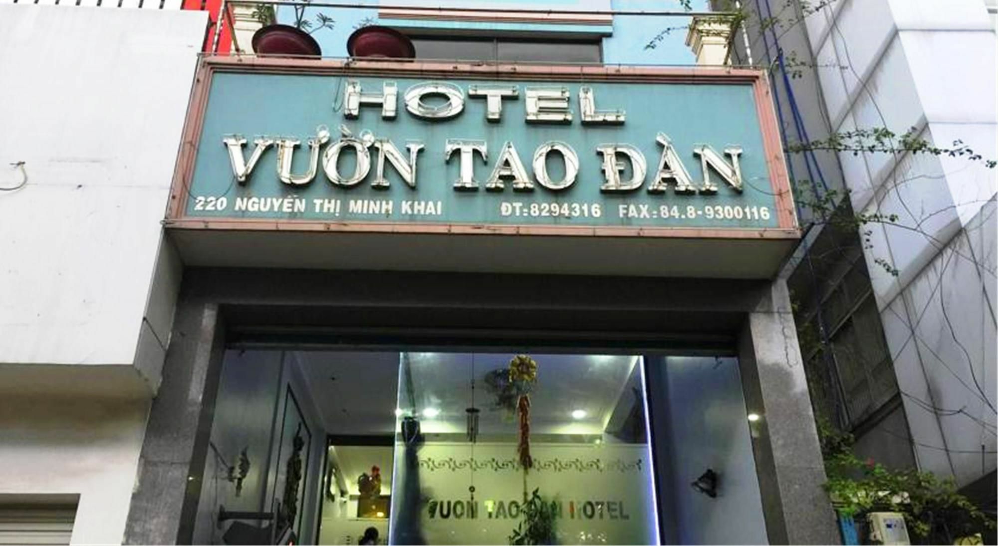 Vuon Tao Dan Hotel Hô Chi Minh-Ville Extérieur photo